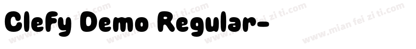Clefy Demo Regular字体转换
